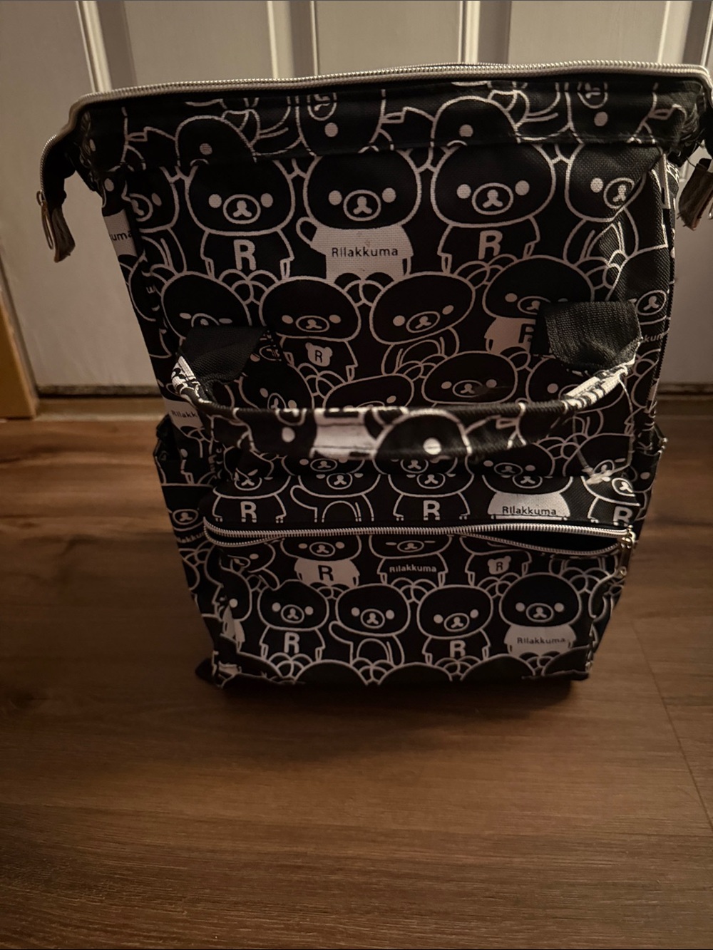 Rilakkuma Black & White Character Print Backpack
